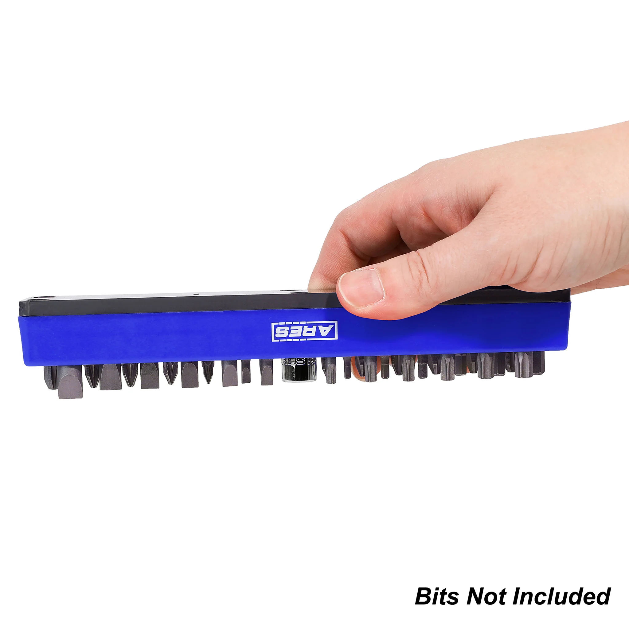 ARES 60012 - Blue 37 Hole Hex Bit Organizer with Strong Magnetic Base - Image 6