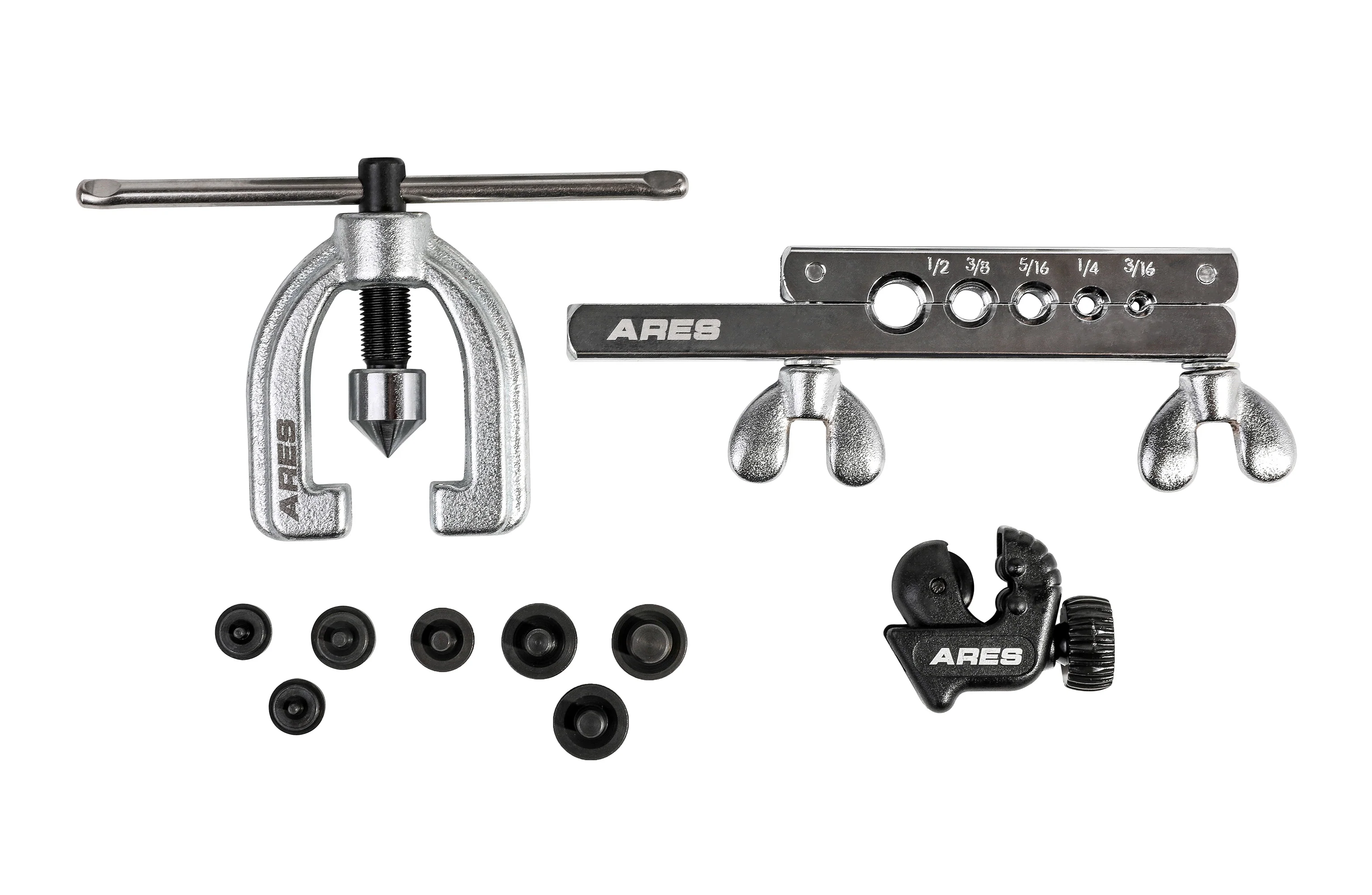 ARES 18019 - Double Flaring Tool Set with Extra Adapters - Image 4