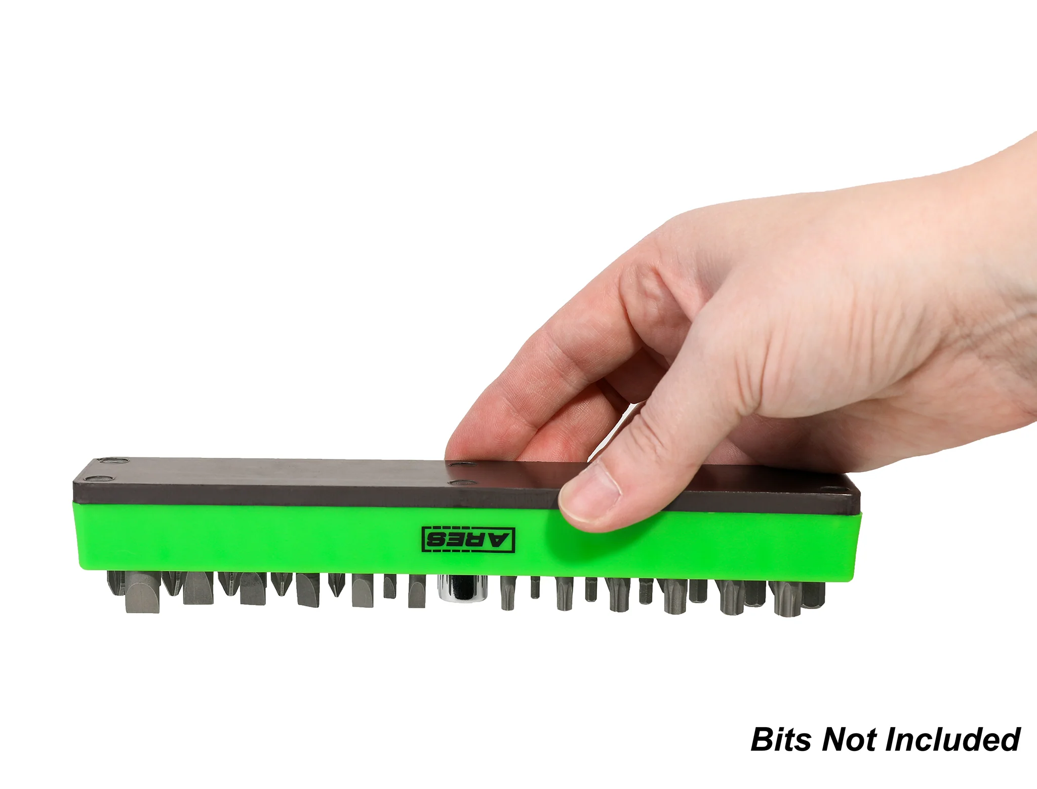 ARES 60013 - Green 37 Hole Hex Bit Organizer with Strong Magnetic Base - Image 6