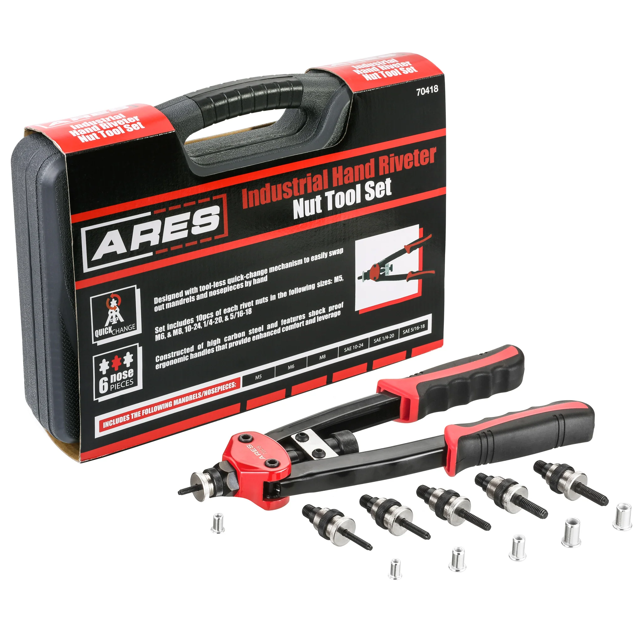 ARES 70418 - Industrial Blind Nut Rivet Gun