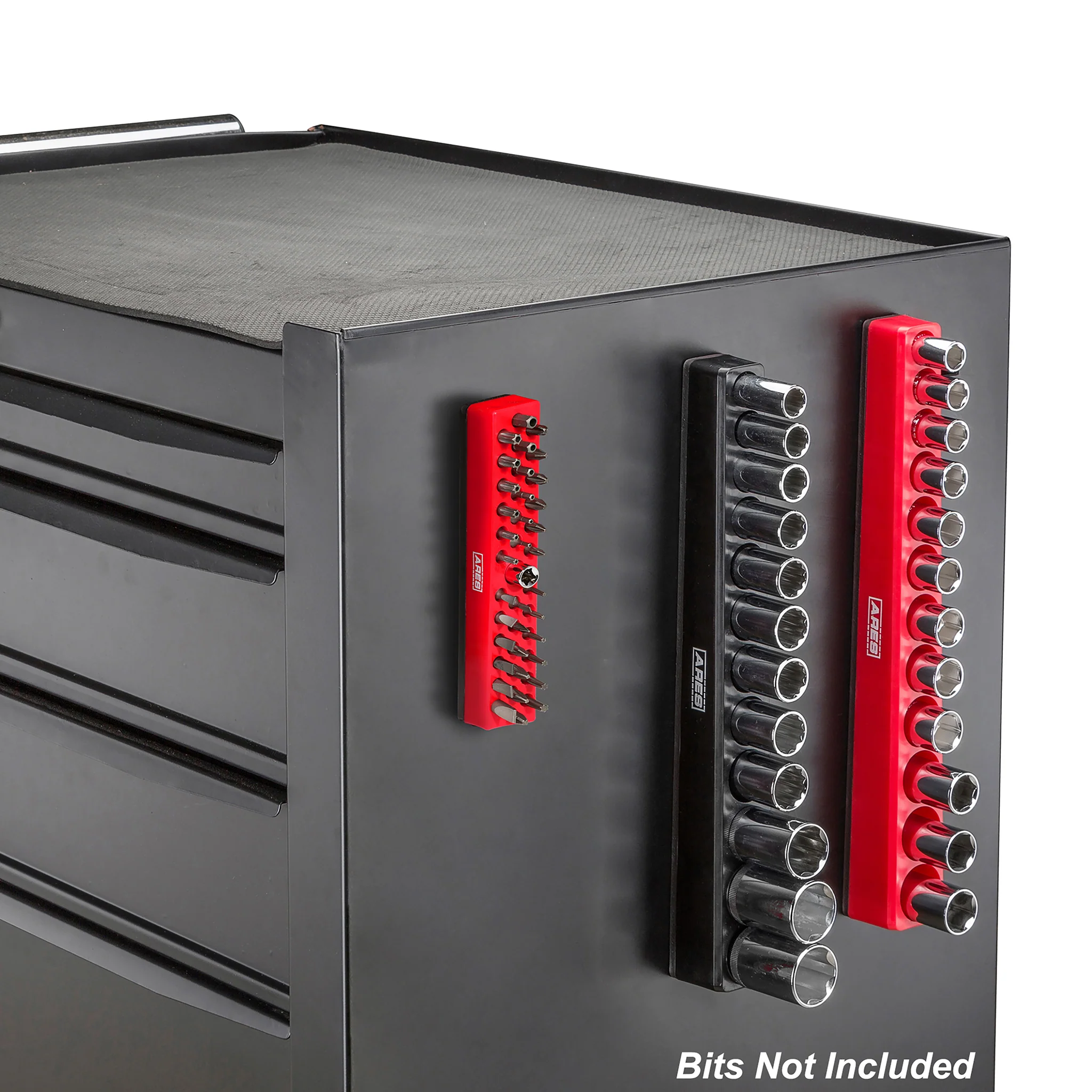 ARES 60011 - Red 37 Hole Hex Bit Organizer with Strong Magnetic Base - Image 5