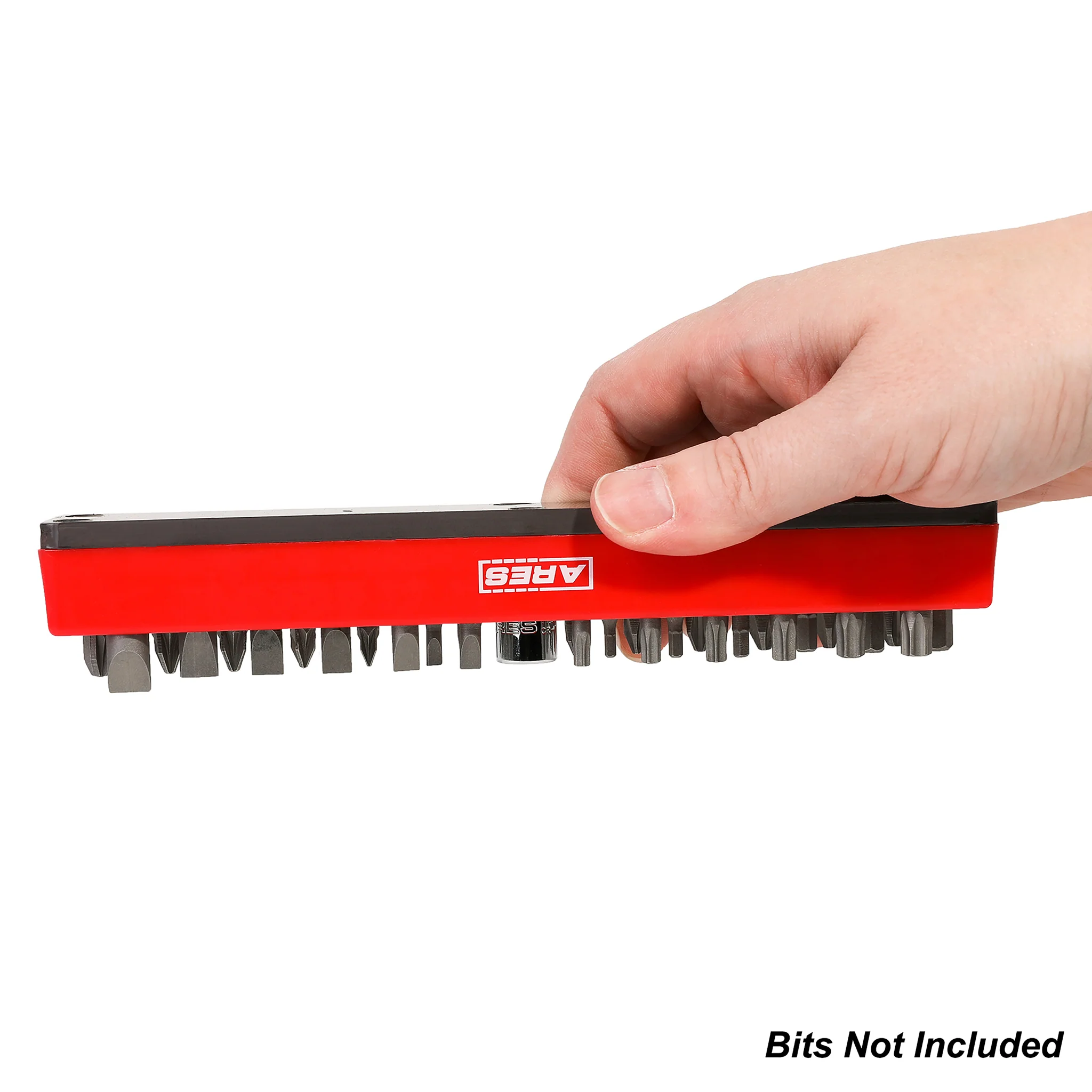 ARES 60011 - Red 37 Hole Hex Bit Organizer with Strong Magnetic Base - Image 7