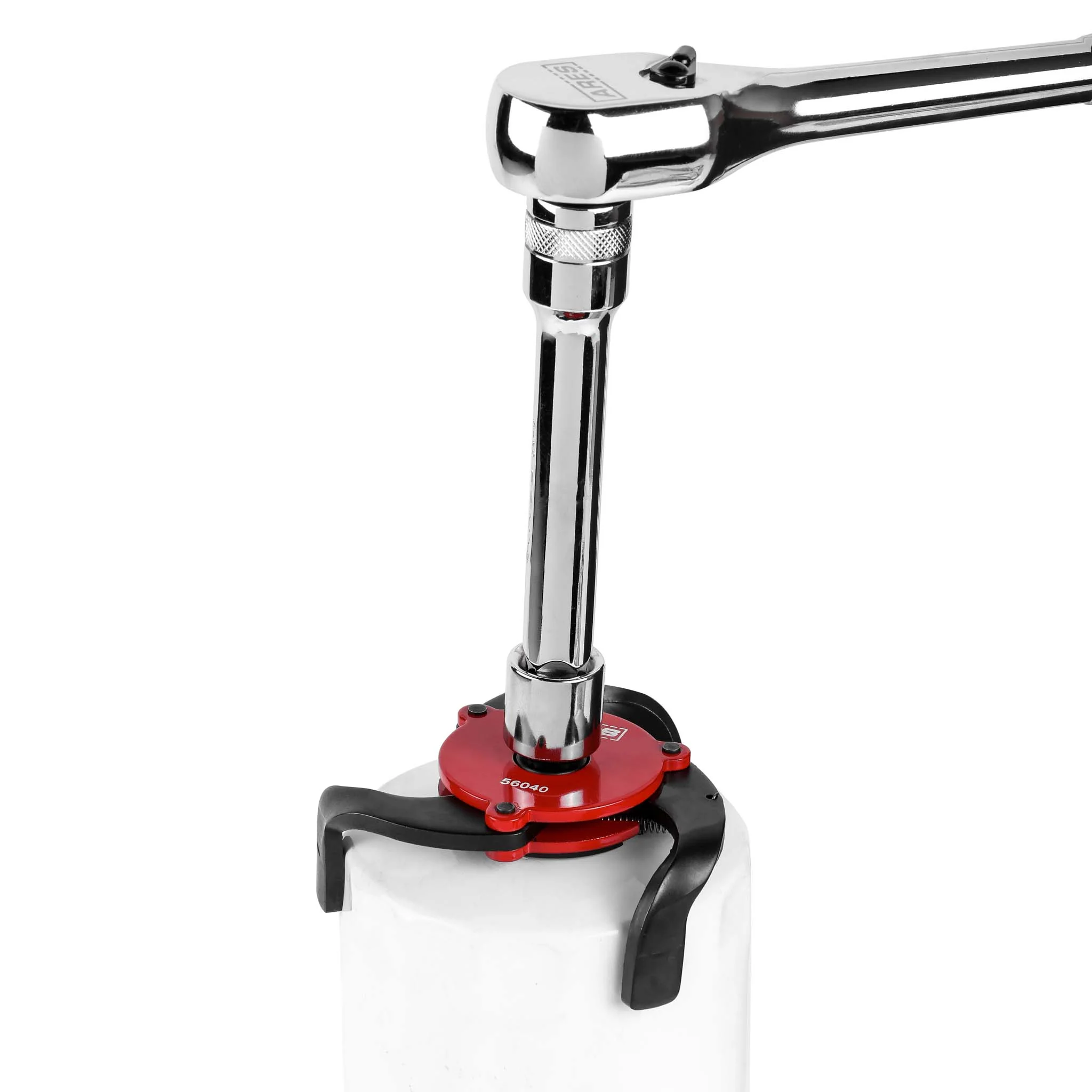 ARES 56040 - Red Adjustable Magnetic 3-Jaw Oil Filter Wrench - Image 5